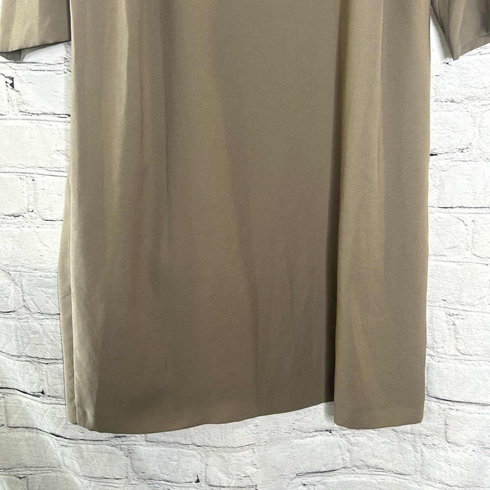 Seventy Mushroom Tan Colored Long Sleeve Dress Size Large Excellent Condition - Picture 12 of 15